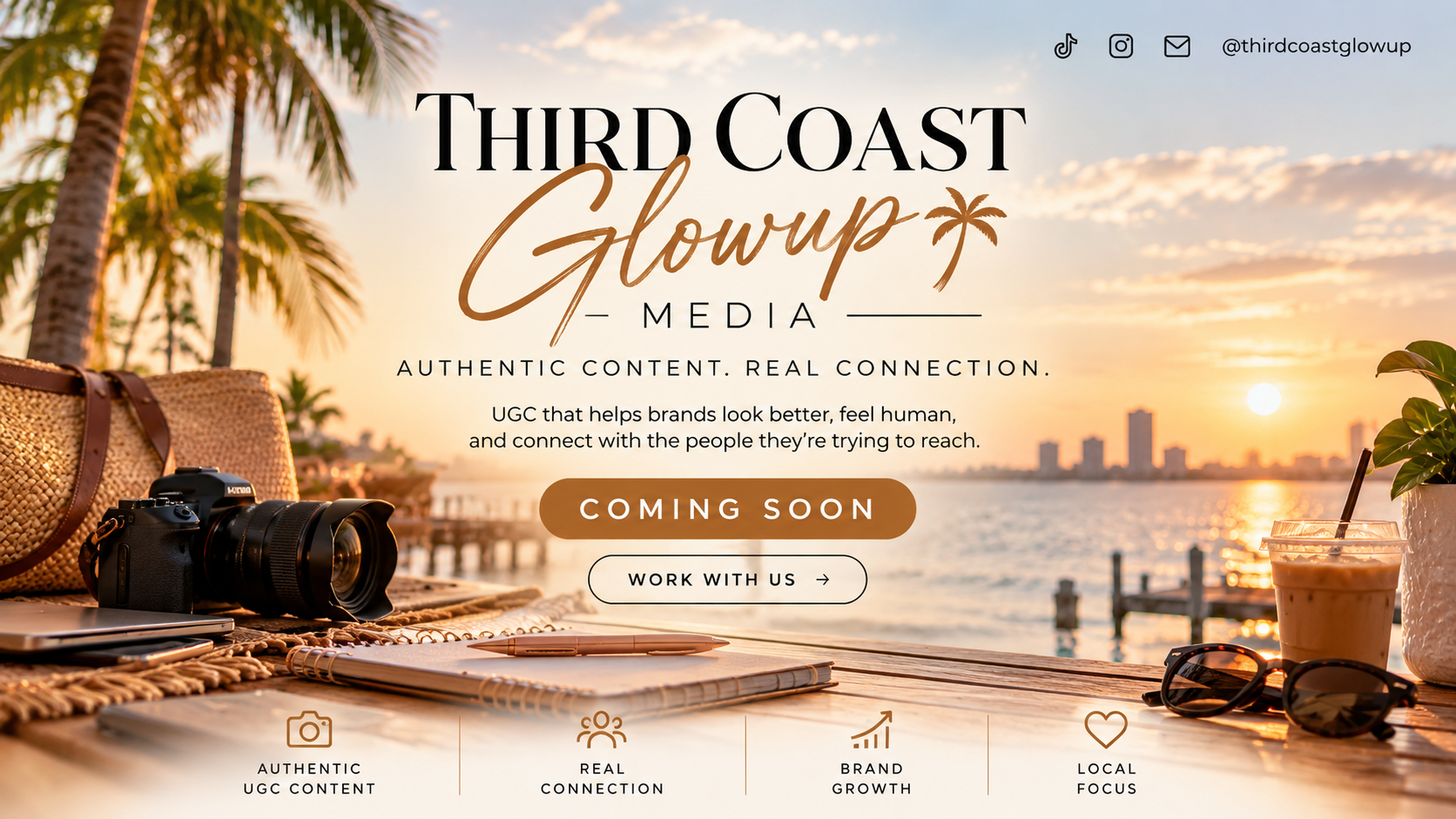 Third Coast Glowup Media — Authentic Content. Real Connection. Coming Soon.